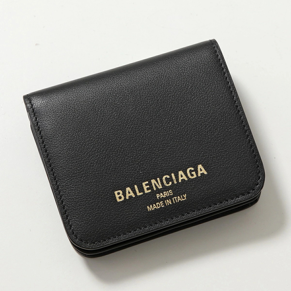 Balenciaga Cash Bi fold Wallet Leather Card Case